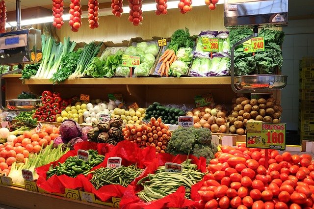 zelenina na tržnici